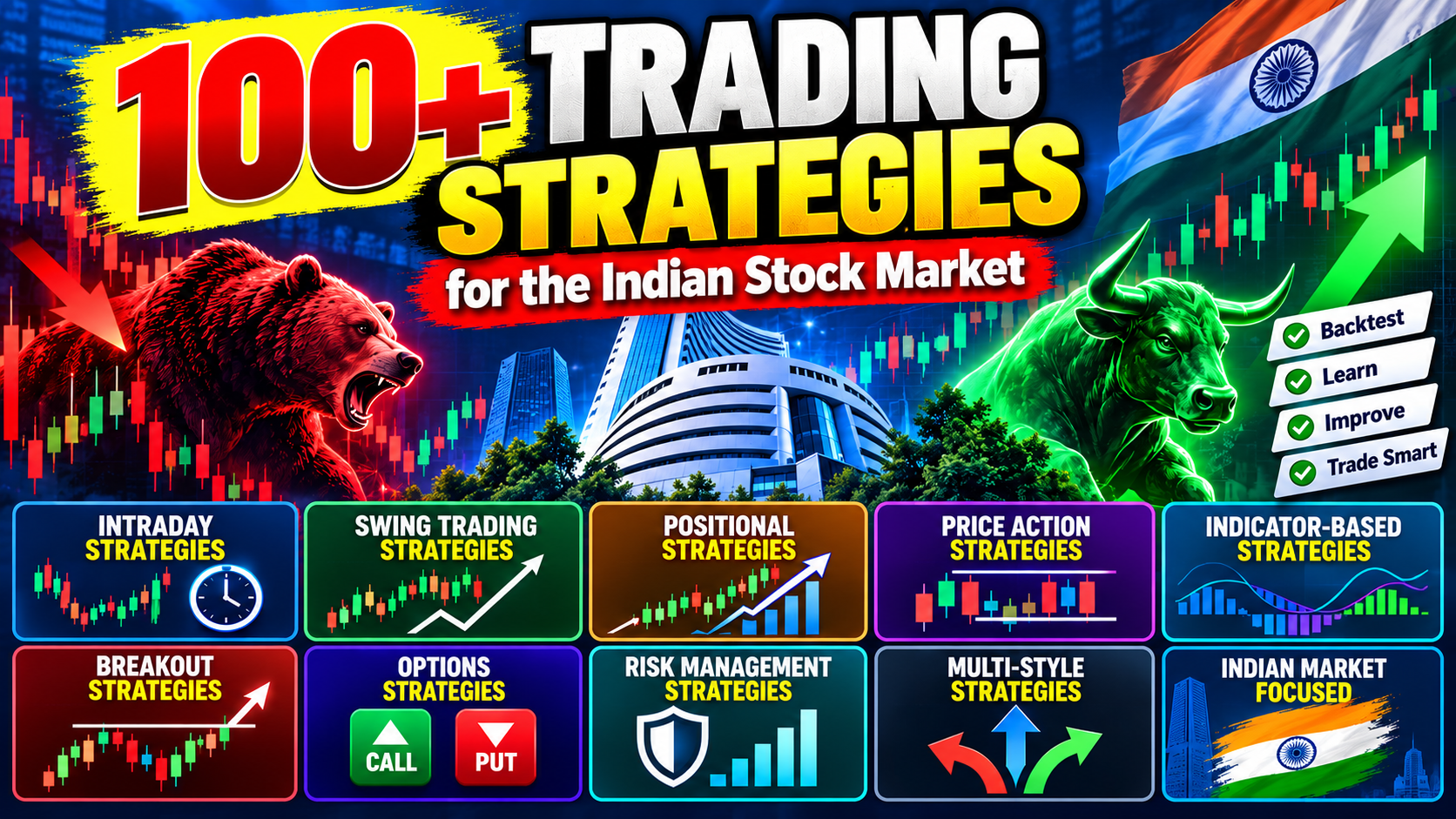 100+ Indian Stock Trading Strategies